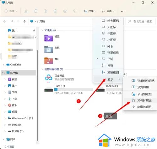 win11显示后缀名怎么设置_win11如何让文件显示后缀名