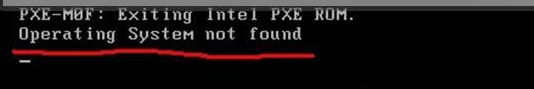 虚拟机安装系统出现operating system not found如何处理