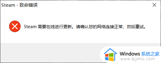 steam需要在线进行更新,请确认你的网络连接正常解决方法