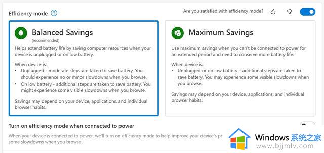 微软详解Win11/10 Edge 浏览器106效率模式