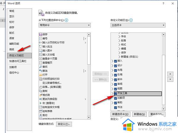 Word如何添加开发工具选项卡_Word添加开发工具选项卡的步骤
