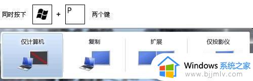 win7多屏幕切换屏幕快捷键是什么_win7电脑多屏幕怎么快速切换屏幕