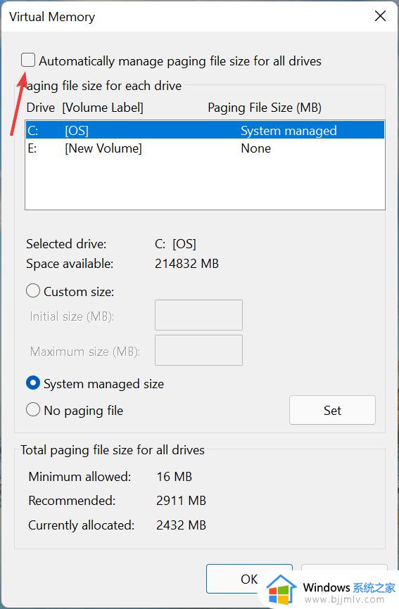 windows11虚拟内存怎么删除_windows11怎么关闭虚拟内存