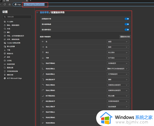 edge浏览器鼠标手势功能不见了怎么回事_edge浏览器没有鼠标手势了如何解决