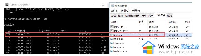 win10的80端口被system占用怎么办_win10系统80端口被system占用如何解决