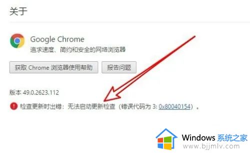 谷歌浏览器检查更新出错无法启动更新检查如何解决