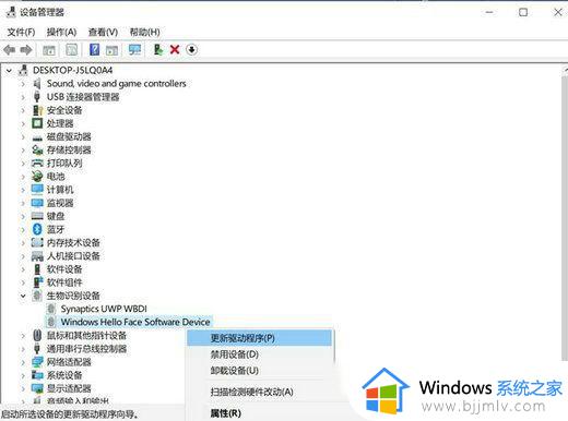 电脑显示找不到支持windows hello人脸的摄像头怎么解决