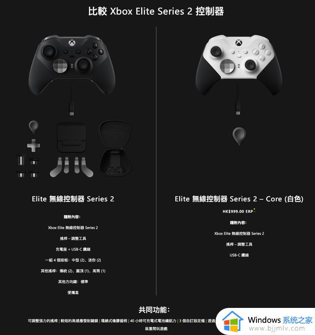 微软发布Xbox Elite 2 Core (白色)手柄，售价约 900 元