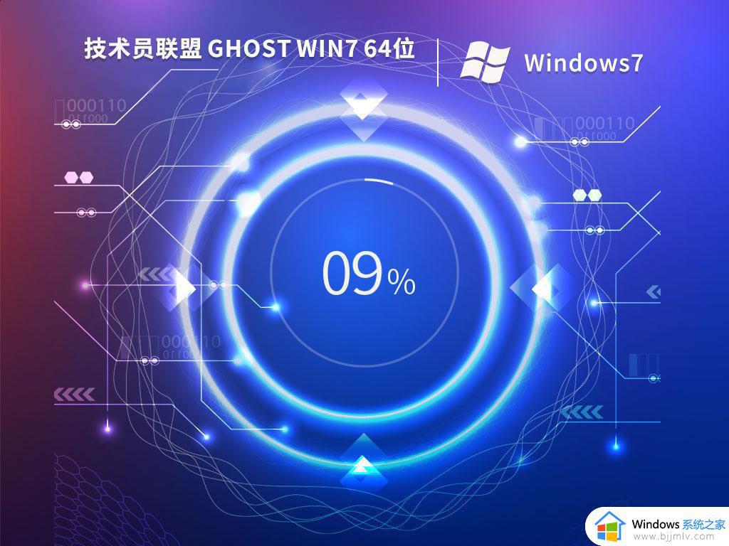 技术员联盟ghost win7 64位官方纯净版下载v2024.01