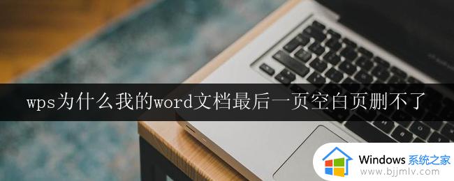 wps为什么我的word文档最后一页空白页删不了 wps word文档最后一页空白页删除不了怎么办