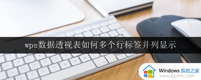 wps数据透视表如何多个行标签并列显示 wps数据透视表多个行标签并列显示教程